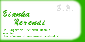 bianka merendi business card